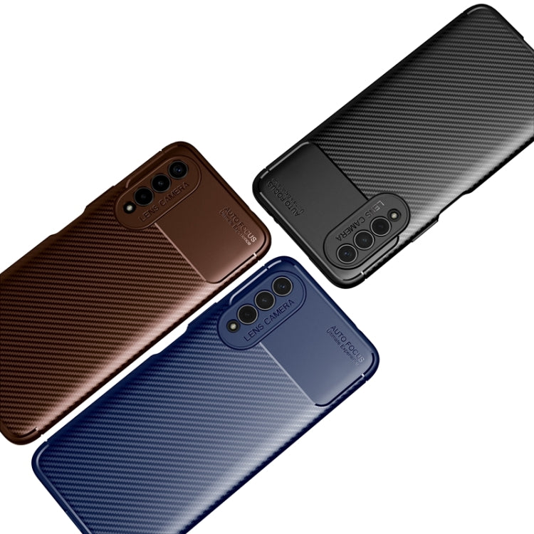 Carbon Fiber Texture Shockproof TPU Case, For Honor X20 SE