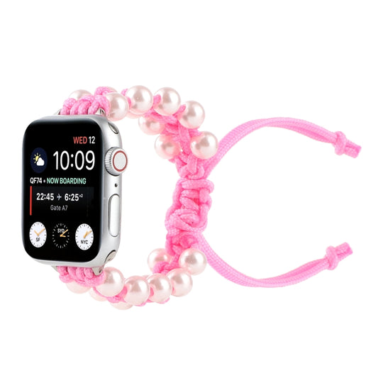 Umbrella Rope Bead Nylon Replacement Watchbands For Apple Watch Series 6 & SE &, For Apple Watch Ultra 49mm / Series 8&7 45mm / SE 2&6&SE&5&4 44mm / 3&2&1 42mm, For Apple Watch Series 8&7 41mm / SE 2&6&SE&5&4 40mm / 3&2&1 38mm