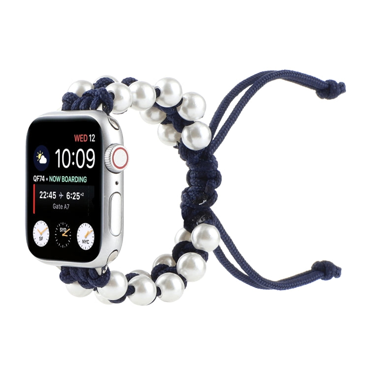 Umbrella Rope Bead Nylon Replacement Watchbands For Apple Watch Series 6 & SE &, For Apple Watch Ultra 49mm / Series 8&7 45mm / SE 2&6&SE&5&4 44mm / 3&2&1 42mm, For Apple Watch Series 8&7 41mm / SE 2&6&SE&5&4 40mm / 3&2&1 38mm