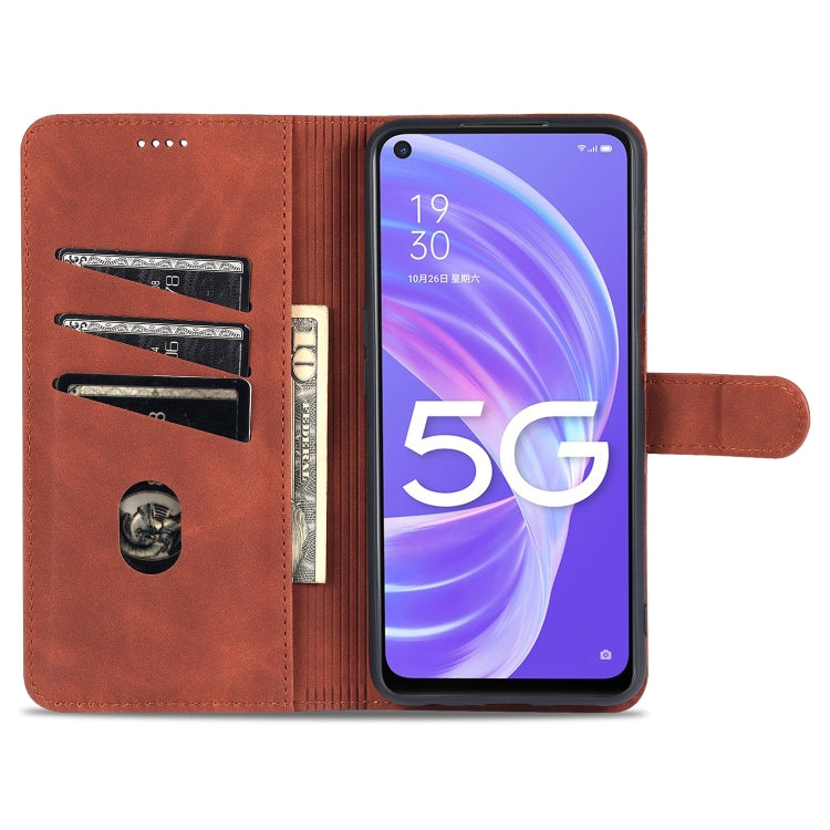 AZNS Skin Feel Calf Texture Horizontal Flip Leather Case with Card Slots &amp; Holder &amp; Wallet, For OPPO A72 5G / A52 5G, For OPPO A94 5G / A95 5G / Reno5Z 5G / F19 Pro+, For OPPO Reno5 / Reno5 K