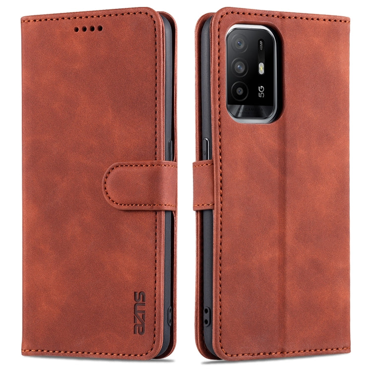 AZNS Skin Feel Calf Texture Horizontal Flip Leather Case with Card Slots &amp; Holder &amp; Wallet, For OPPO A72 5G / A52 5G, For OPPO A94 5G / A95 5G / Reno5Z 5G / F19 Pro+, For OPPO Reno5 / Reno5 K