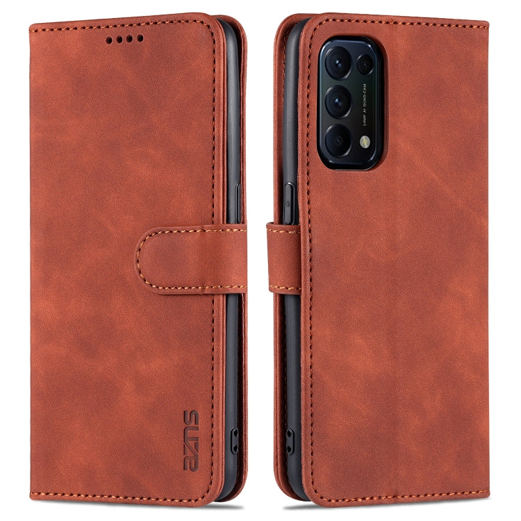 AZNS Skin Feel Calf Texture Horizontal Flip Leather Case with Card Slots &amp; Holder &amp; Wallet, For OPPO A72 5G / A52 5G, For OPPO A94 5G / A95 5G / Reno5Z 5G / F19 Pro+, For OPPO Reno5 / Reno5 K