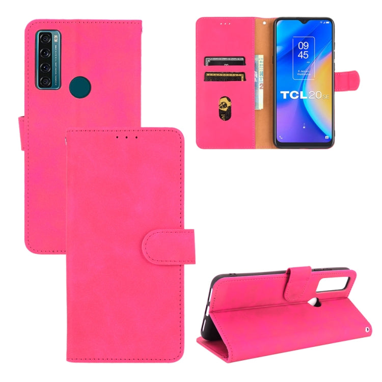 Solid Color Skin Feel Magnetic Buckle Horizontal Flip Calf Texture PU Leather Case with Holder & Card Slots & Wallet