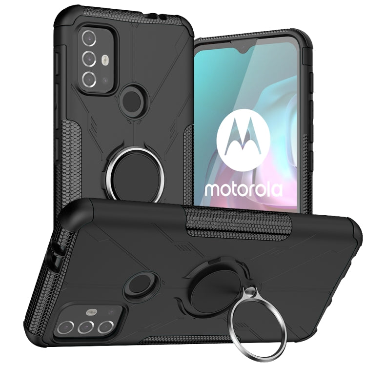 Armor Bear Shockproof PC + TPU Protective Case with Ring Holder, For Xiaomi Redmi Note 10, For Motorola  Moto G30, For vivo Y20