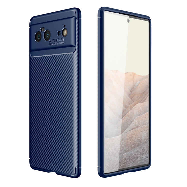 Carbon Fiber Texture Shockproof TPU Case, For Google Pixel 6, For Google Pixel 6 Pro, For OPPO Realme C21