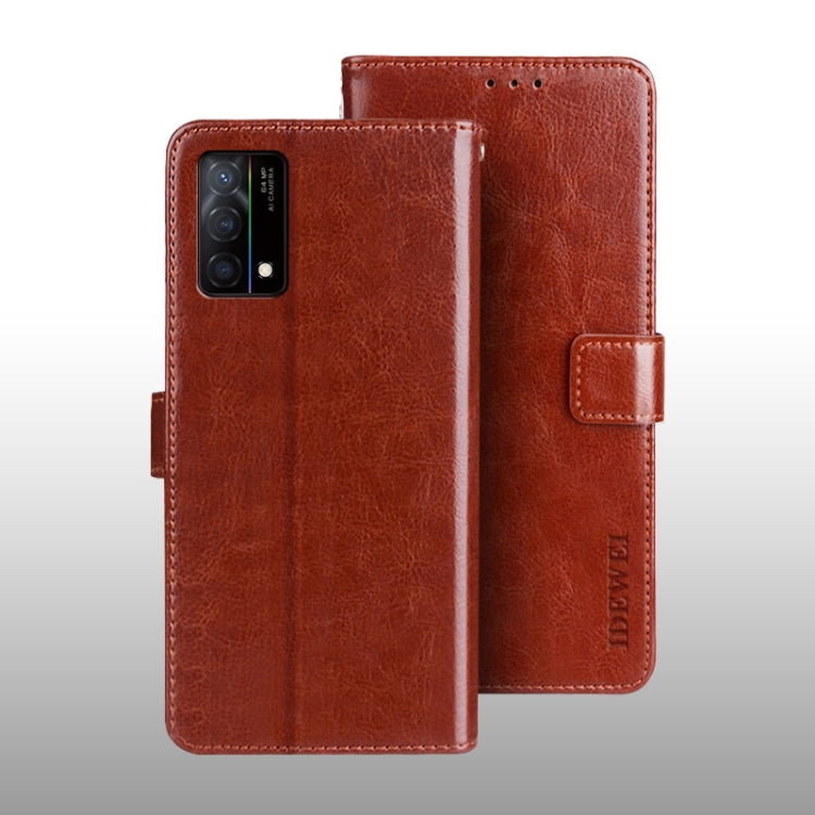 idewei Crazy Horse Texture Horizontal Flip Leather Case with Holder &amp; Card Slots &amp; Wallet, For OPPO K9 5G, For OPPO Realme Narzo 30A, For OPPO Reno5 A Japanese Version, For OPPO Reno 6 Pro, For vivo X60 / X60 (Curved Screen Version)