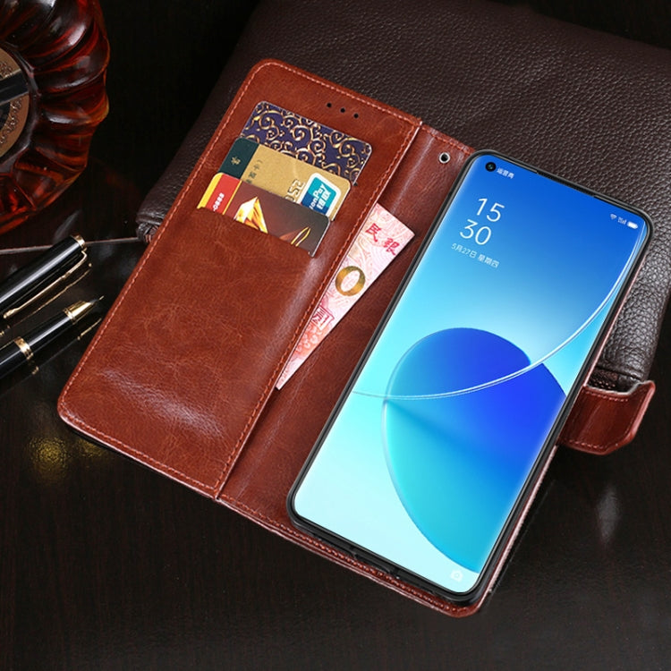 idewei Crazy Horse Texture Horizontal Flip Leather Case with Holder &amp; Card Slots &amp; Wallet, For OPPO Reno 6 Pro 5G, For vivo V21 5G, For OPPO Reno5 A (Japanese Version), For vivo X60 / X60 Curved Screen Version