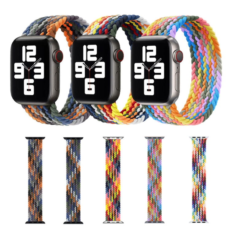 Metal Head Braided Nylon Replacement Watchbands, Size: S 135mm For Apple Watch Series 6 &amp; SE &amp; 5 &amp; 4 40mm / 3 &amp; 2 &amp; 1 38mm, S 135mm 40mm / 38mm