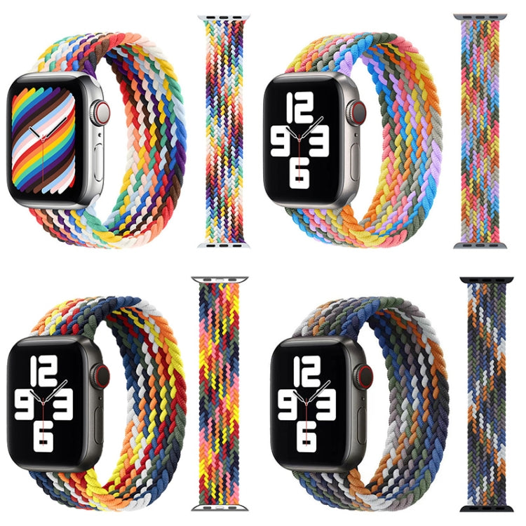 Metal Head Braided Nylon Replacement Watchbands, Size: M 145mm For Apple Watch Series 6 &amp; SE &amp; 5 &amp; 4 40mm / 3 &amp; 2 &amp; 1 38mm, M 145mm 40mm / 38mm