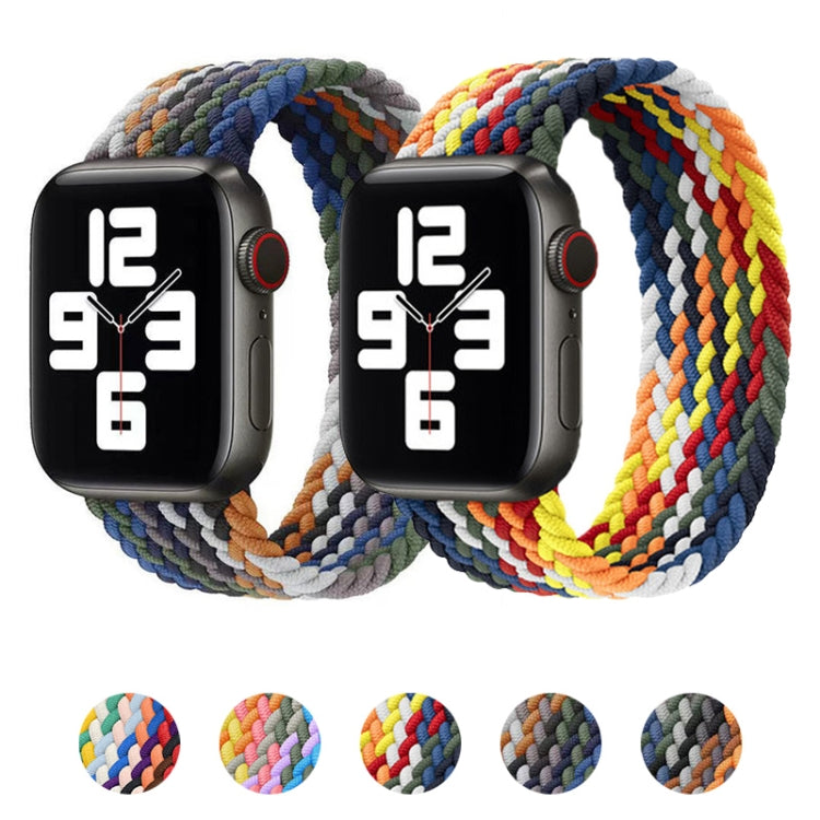 Metal Head Braided Nylon Replacement Watchbands, Size: L 155mm For Apple Watch Series 6 &amp; SE &amp; 5 &amp; 4 40mm / 3 &amp; 2 &amp; 1 38mm, L 155mm 40mm / 38mm