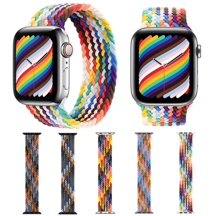 Metal Head Braided Nylon Replacement Watchbands, Size: M 155mm For Apple Watch Series 6 &amp; SE &amp; 5 &amp; 4 44mm / 3 &amp; 2 &amp; 1 42mm, M 155mm 44mm / 42mm