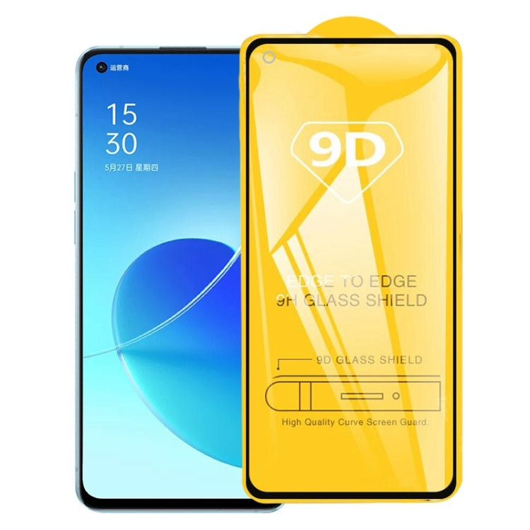 9D Full Glue Full Screen Tempered Glass Film, For OPPO Reno6 5G / Reno7 5G / Reno7 SE 5G (1 PC)