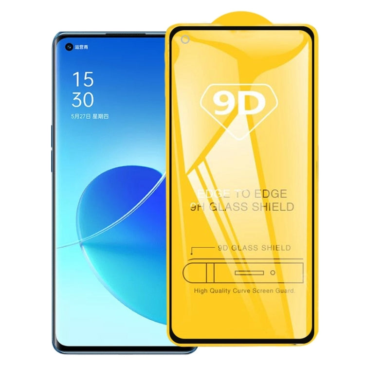 9D Full Glue Full Screen Tempered Glass Film, For OPPO Reno6 5G / Reno7 5G / Reno7 SE 5G (1 PC), For OPPO Reno6 Pro 5G / Reno6 Pro+ 5G / Reno7 Pro 5G (1 PC)