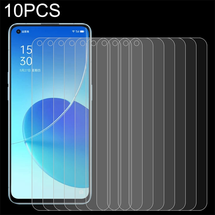 10 PCS 0.26mm 9H 2.5D Tempered Glass Film, For OPPO Reno6 5G / Reno7 5G / Reno7 SE 5G (10 PCS)