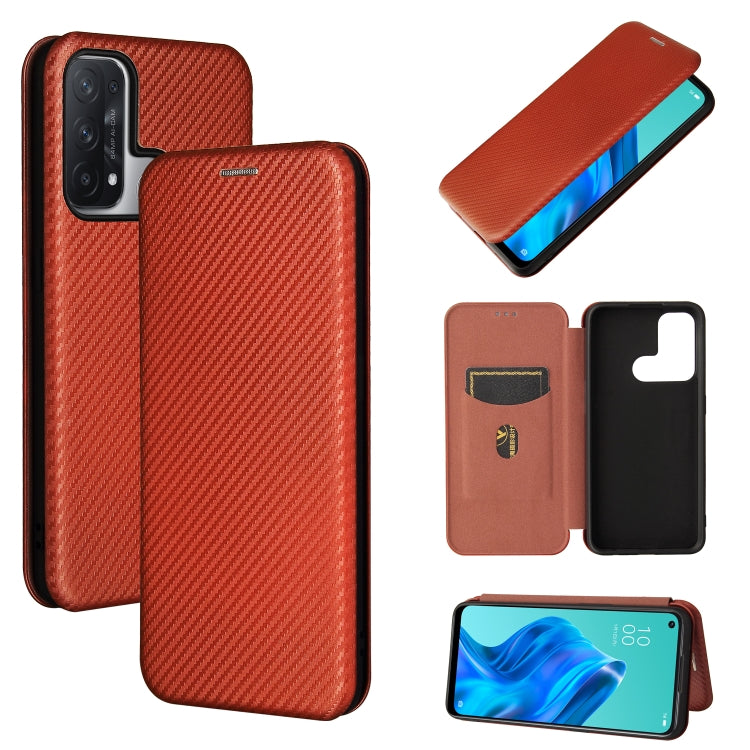 Carbon Fiber Texture Magnetic Horizontal Flip TPU + PC + PU Leather Case with Card Slot