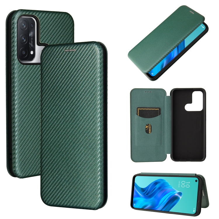 Carbon Fiber Texture Magnetic Horizontal Flip TPU + PC + PU Leather Case with Card Slot