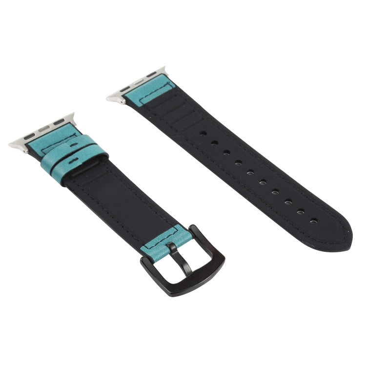 Crazy Horse Texture Leather Replacement Watchbands For Apple Watch Series