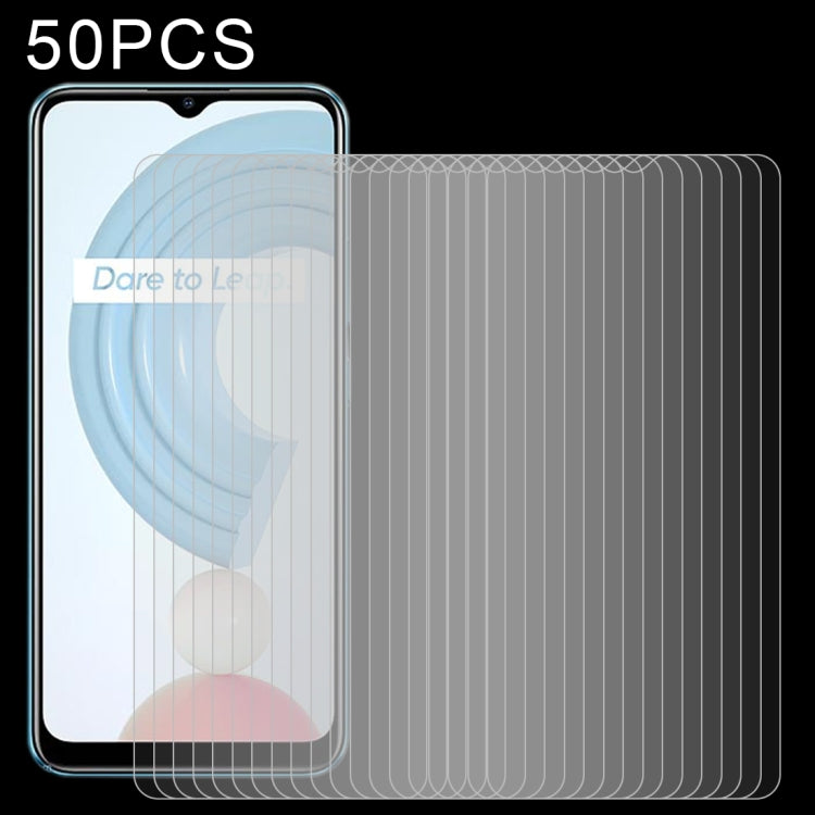 50 PCS 0.26mm 9H 2.5D Tempered Glass Film, For OPPO Realme C25 (50 PCS), For OPPO Realme C21 (50 PCS), For OPPO Realme C15 (50 PCS), For OPPO Realme C12 (50 PCS), For OPPO Realme Q3 Pro Carnival / Q3 Pro 5G (50 PCS), For OPPO Realme C20 (50 PCS)