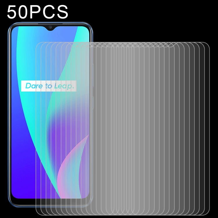 50 PCS 0.26mm 9H 2.5D Tempered Glass Film, For OPPO Realme C25 (50 PCS), For OPPO Realme C21 (50 PCS), For OPPO Realme C15 (50 PCS), For OPPO Realme C12 (50 PCS), For OPPO Realme Q3 Pro Carnival / Q3 Pro 5G (50 PCS), For OPPO Realme C20 (50 PCS)