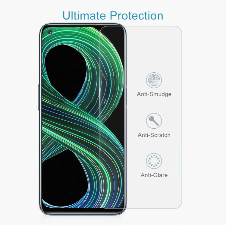 0.26mm 9H 2.5D Tempered Glass Film, For OPPO Realme 8 5G (1 PC), For OPPO Realme 8 / 8 Pro / 9 Pro+ (1 PC)