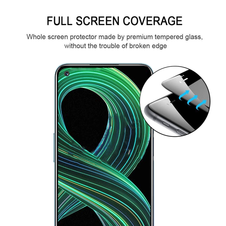 Full Glue Full Cover Screen Protector Tempered Glass Film, For OPPO Realme 8 5G (1 PC), For OPPO Realme 8 / 8 Pro (1 PC)