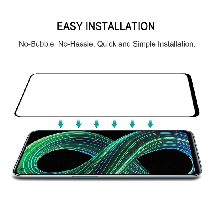 Full Glue Full Cover Screen Protector Tempered Glass Film, For OPPO Realme 8 5G (1 PC), For OPPO Realme 8 / 8 Pro (1 PC)