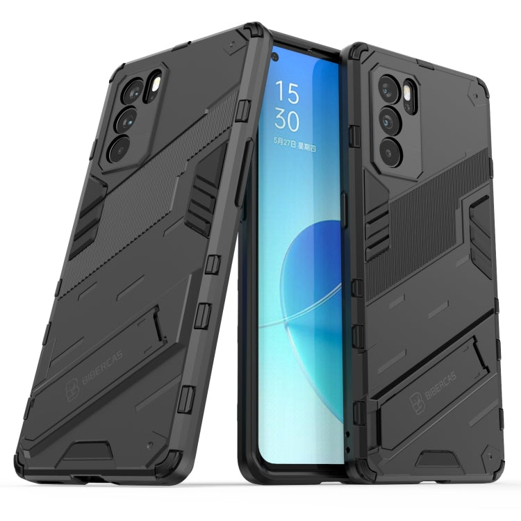 Punk Armor 2 in 1 PC + TPU Shockproof Case with Invisible Holder, For OPPO Reno6 Pro 5G, For OPPO Reno6 5G, For Xiaomi Redmi Note 10 Pro 5G, For Samsung Galaxy M12