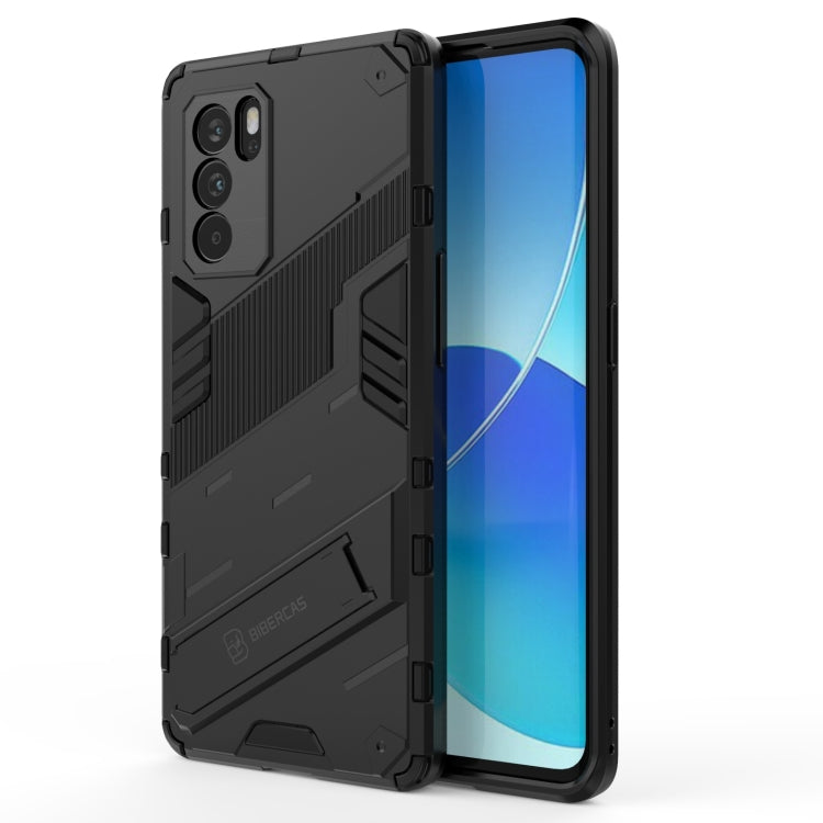 Punk Armor 2 in 1 PC + TPU Shockproof Case with Invisible Holder, For OPPO Reno6 Pro 5G, For OPPO Reno6 5G, For Xiaomi Redmi Note 10 Pro 5G