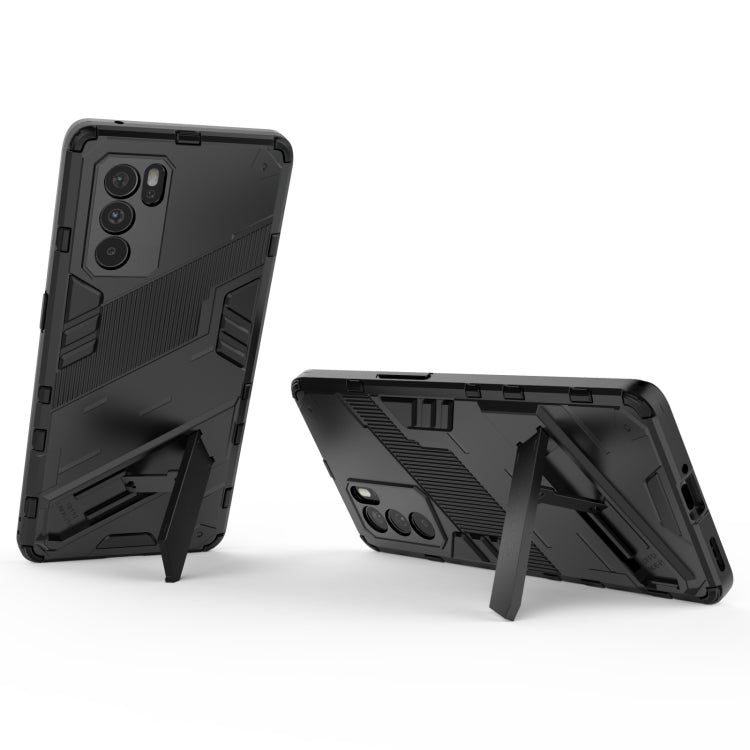 Punk Armor 2 in 1 PC + TPU Shockproof Case with Invisible Holder, For OPPO Reno6 Pro 5G, For OPPO Reno6 5G, For Xiaomi Redmi Note 10 Pro 5G, For Samsung Galaxy M12