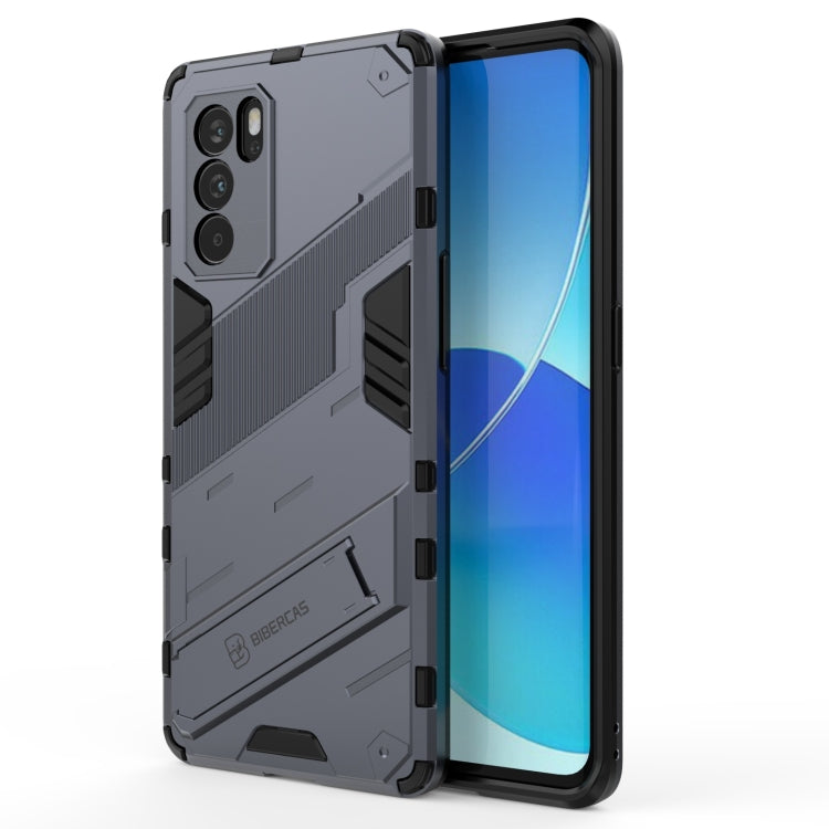 Punk Armor 2 in 1 PC + TPU Shockproof Case with Invisible Holder, For OPPO Reno6 Pro 5G, For OPPO Reno6 5G, For Xiaomi Redmi Note 10 Pro 5G, For Samsung Galaxy M12