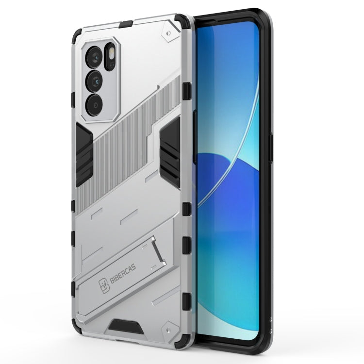 Punk Armor 2 in 1 PC + TPU Shockproof Case with Invisible Holder, For OPPO Reno6 Pro 5G, For OPPO Reno6 5G, For Xiaomi Redmi Note 10 Pro 5G, For Samsung Galaxy M12