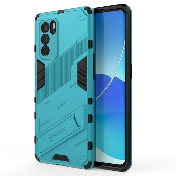 Punk Armor 2 in 1 PC + TPU Shockproof Case with Invisible Holder, For OPPO Reno6 Pro 5G, For OPPO Reno6 5G, For Xiaomi Redmi Note 10 Pro 5G, For Samsung Galaxy M12