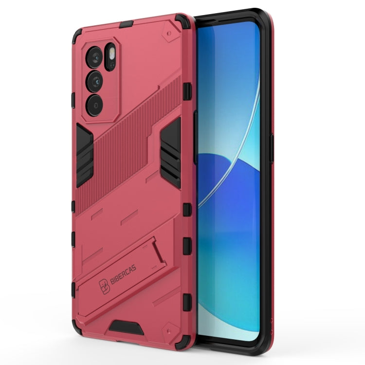 Punk Armor 2 in 1 PC + TPU Shockproof Case with Invisible Holder, For OPPO Reno6 Pro 5G, For OPPO Reno6 5G, For Xiaomi Redmi Note 10 Pro 5G