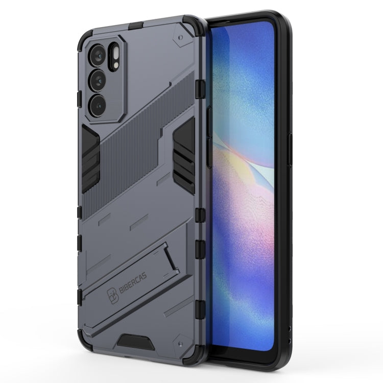 Punk Armor 2 in 1 PC + TPU Shockproof Case with Invisible Holder, For OPPO Reno6 Pro 5G, For OPPO Reno6 5G, For Xiaomi Redmi Note 10 Pro 5G