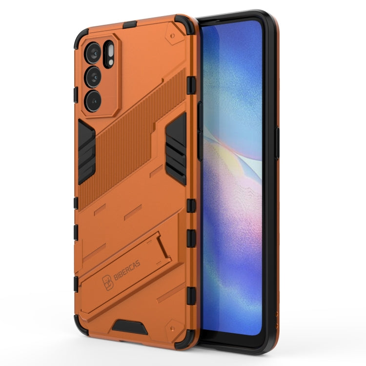 Punk Armor 2 in 1 PC + TPU Shockproof Case with Invisible Holder, For OPPO Reno6 Pro 5G, For OPPO Reno6 5G, For Xiaomi Redmi Note 10 Pro 5G