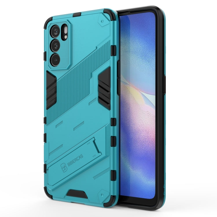 Punk Armor 2 in 1 PC + TPU Shockproof Case with Invisible Holder, For OPPO Reno6 Pro 5G, For OPPO Reno6 5G, For Xiaomi Redmi Note 10 Pro 5G