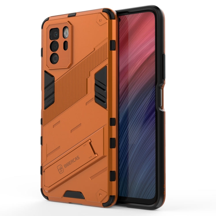 Punk Armor 2 in 1 PC + TPU Shockproof Case with Invisible Holder, For OPPO Reno6 Pro 5G, For OPPO Reno6 5G, For Xiaomi Redmi Note 10 Pro 5G, For Samsung Galaxy M12