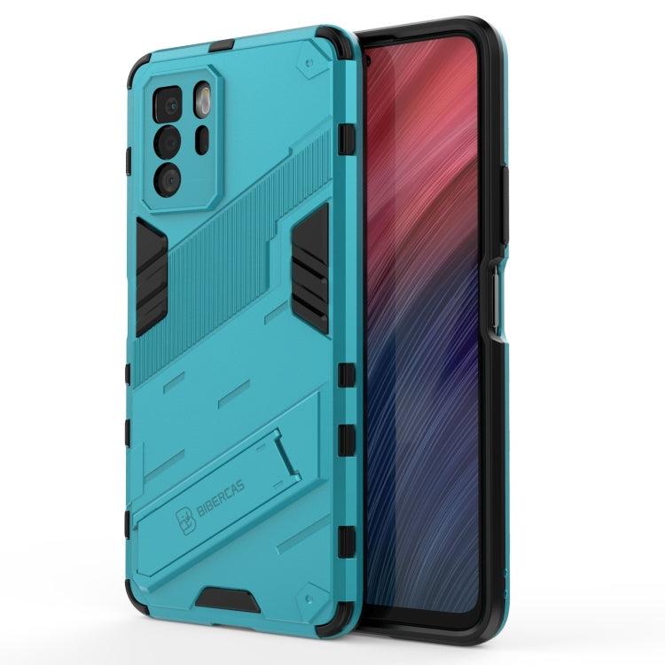 Punk Armor 2 in 1 PC + TPU Shockproof Case with Invisible Holder, For OPPO Reno6 Pro 5G, For OPPO Reno6 5G, For Xiaomi Redmi Note 10 Pro 5G