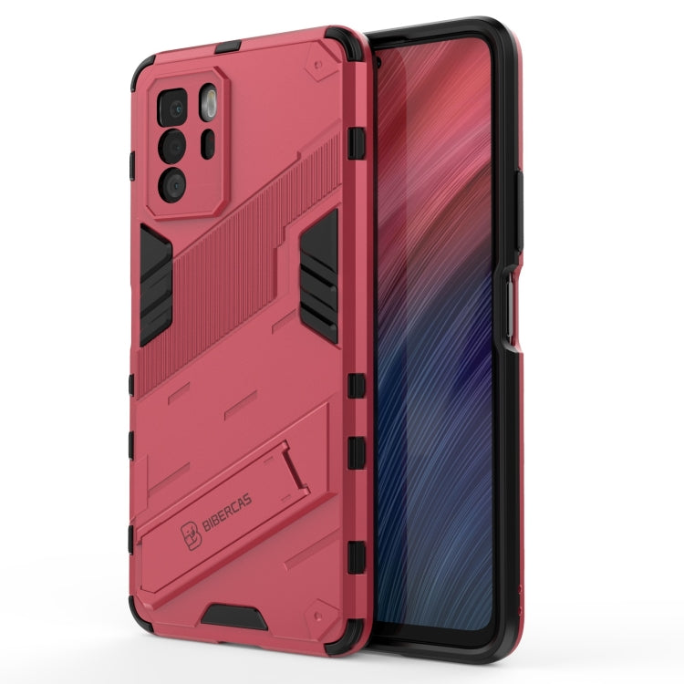 Punk Armor 2 in 1 PC + TPU Shockproof Case with Invisible Holder, For OPPO Reno6 Pro 5G, For OPPO Reno6 5G, For Xiaomi Redmi Note 10 Pro 5G