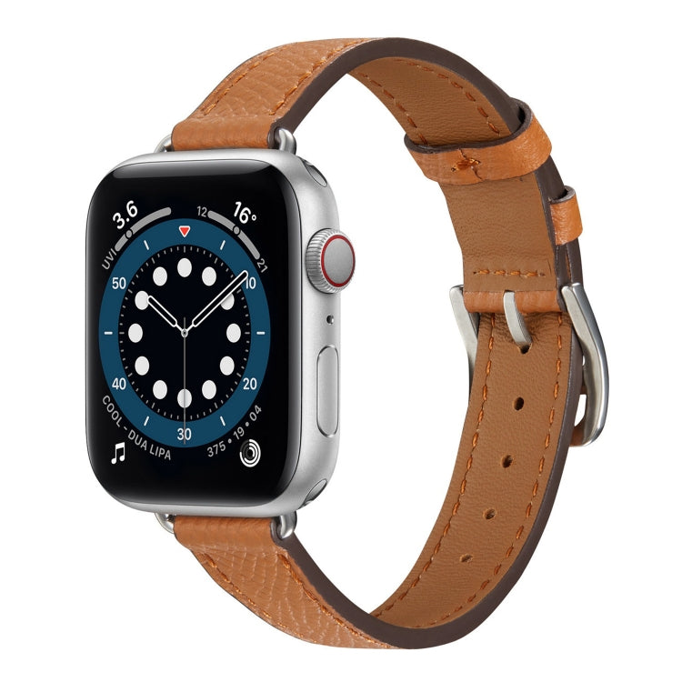 B Style Leather Strap Watchband For Apple Watch Series, 7 45mm / 6 &amp; SE &amp; 5 &amp; 4 44mm / 3 &amp; 2 &amp; 1 42mm, 7 41mm / 6 &amp; SE &amp; 5 &amp; 4 40mm / 3 &amp; 2 &amp; 1 38mm