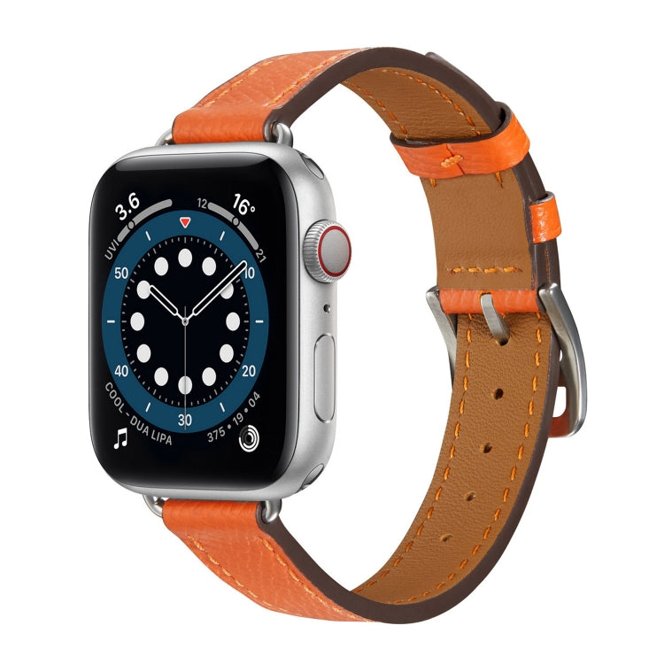 B Style Leather Strap Watchband For Apple Watch Series, 7 45mm / 6 &amp; SE &amp; 5 &amp; 4 44mm / 3 &amp; 2 &amp; 1 42mm, 7 41mm / 6 &amp; SE &amp; 5 &amp; 4 40mm / 3 &amp; 2 &amp; 1 38mm