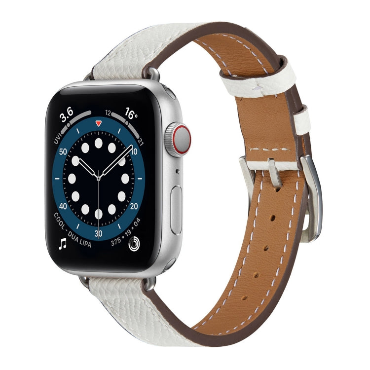 B Style Leather Strap Watchband For Apple Watch Series, 7 45mm / 6 &amp; SE &amp; 5 &amp; 4 44mm / 3 &amp; 2 &amp; 1 42mm, 7 41mm / 6 &amp; SE &amp; 5 &amp; 4 40mm / 3 &amp; 2 &amp; 1 38mm