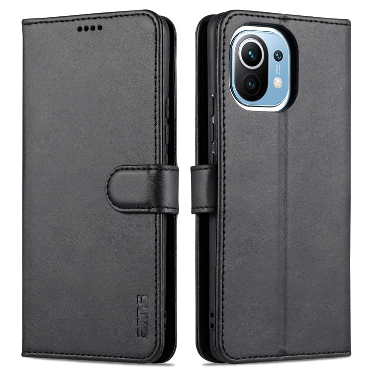 AZNS Skin Feel Calf Texture Horizontal Flip Leather Case with Card Slots &amp; Holder &amp; Wallet