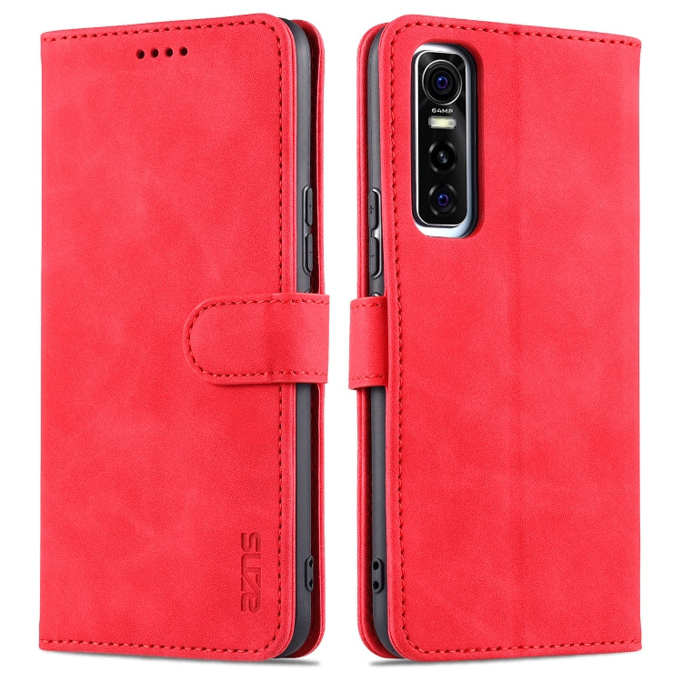 AZNS Skin Feel Calf Texture Horizontal Flip Leather Case with Card Slots & Holder & Wallet