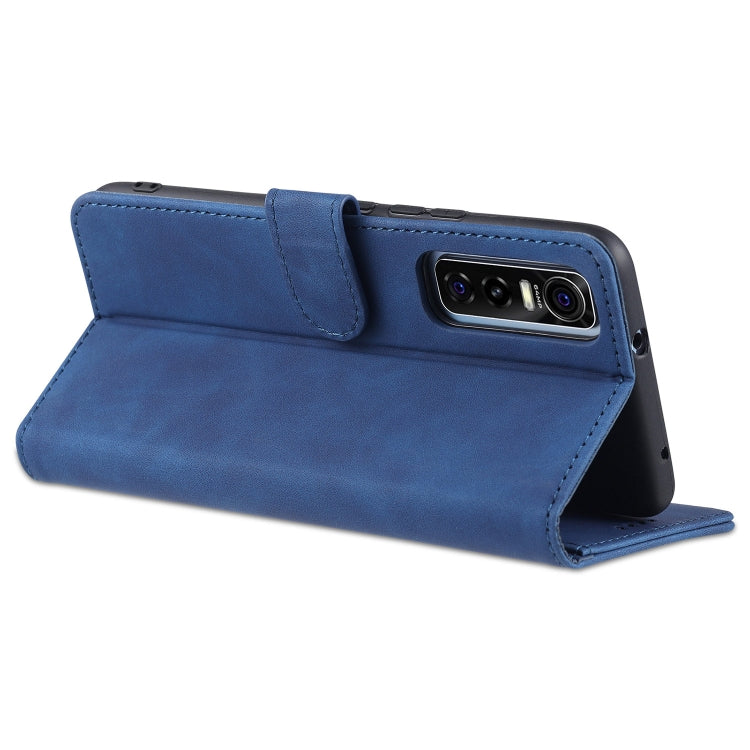 AZNS Skin Feel Calf Texture Horizontal Flip Leather Case with Card Slots & Holder & Wallet