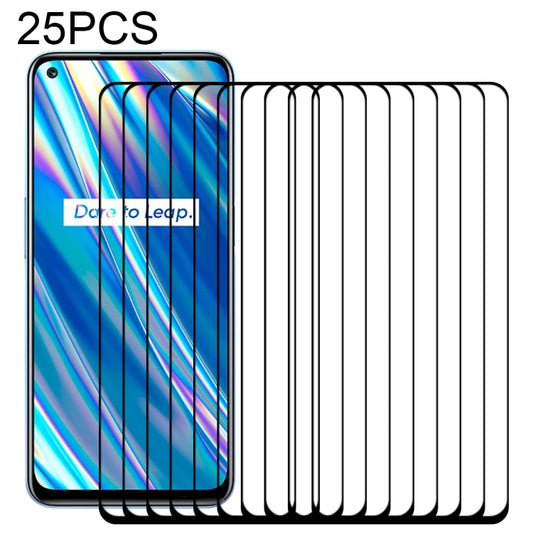 25 PCS Full Glue Full Screen Tempered Glass Film, For OPPO Realme Q3 5G / Q3i 5G (25 PCS), For OPPO Realme GT Neo / GT Neo Flash (25 PCS), For OPPO Realme V13 5G (25 PCS), For OPPO Realme X7 Max 5G (25 PCS), For OPPO Realme Narzo 30 5G (25 PCS)