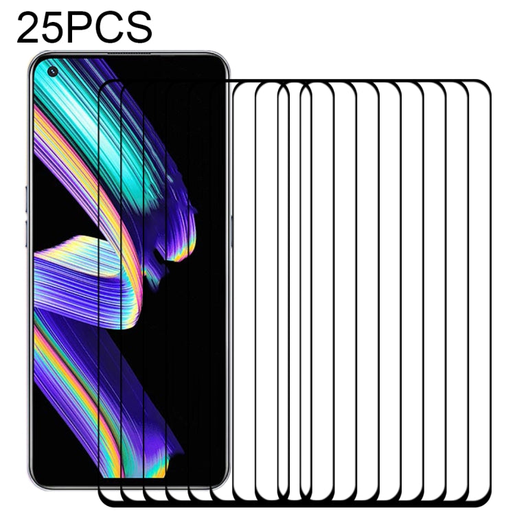 25 PCS Full Glue Full Screen Tempered Glass Film, For OPPO Realme Q3 5G / Q3i 5G (25 PCS), For OPPO Realme GT Neo / GT Neo Flash (25 PCS), For OPPO Realme V13 5G (25 PCS), For OPPO Realme X7 Max 5G (25 PCS), For OPPO Realme Narzo 30 5G (25 PCS)