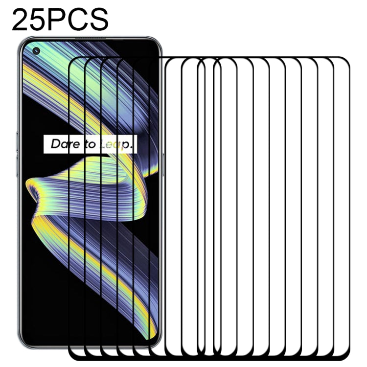 25 PCS Full Glue Full Screen Tempered Glass Film, For OPPO Realme Q3 5G / Q3i 5G (25 PCS), For OPPO Realme GT Neo / GT Neo Flash (25 PCS), For OPPO Realme V13 5G (25 PCS), For OPPO Realme X7 Max 5G (25 PCS), For OPPO Realme Narzo 30 5G (25 PCS)