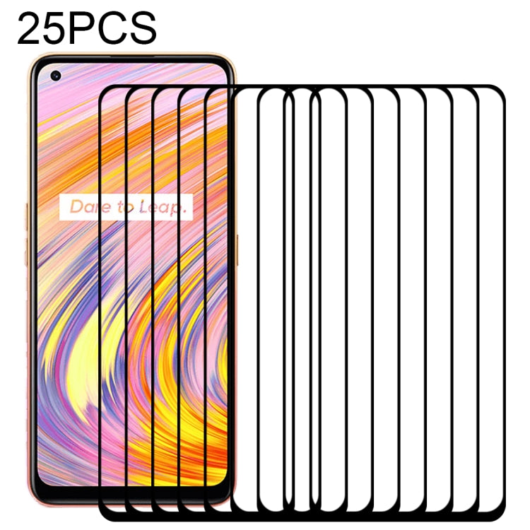 25 PCS Full Glue Full Screen Tempered Glass Film, For OPPO Realme Q3 5G / Q3i 5G (25 PCS), For OPPO Realme GT Neo / GT Neo Flash (25 PCS), For OPPO Realme V13 5G (25 PCS), For OPPO Realme X7 Max 5G (25 PCS), For OPPO Realme Narzo 30 5G (25 PCS)