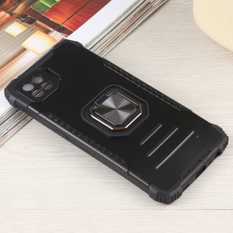 Fierce Warrior Series Armor All-inclusive Shockproof Aluminum Alloy + TPU Protective Case with Ring Holder, For OPPO A73